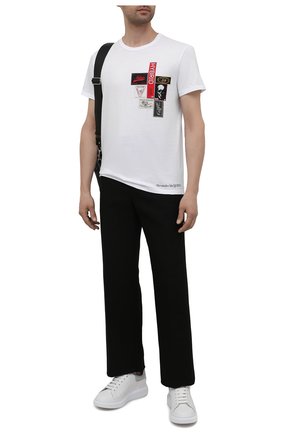 Мужская хлопковая футболка ALEXANDER MCQUEEN белого цвета по цене 20600 руб., арт. 662485/QRZ58 | Фото 2 Мужская хлопковая футболка ALEXANDER MCQUEEN белого цвета, арт. 662485/QRZ58 | Фото 2