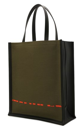 Мужская текстильная сумка-шопер ALEXANDER MCQUEEN хаки цвета по цене 77600 руб., арт. 653165/2B410 | Фото 3 Мужская текстильная сумка-шопер ALEXANDER MCQUEEN хаки цвета, арт. 653165/2B410 | Фото 3