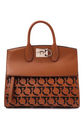 Женская сумка SALVATORE FERRAGAMO коричневого цвета по цене 220000 руб., арт. Z-0742267 | Фото 1 Женская сумка SALVATORE FERRAGAMO коричневого цвета, арт. Z-0742267 | Фото 1