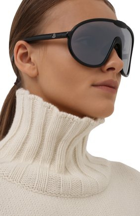Женские солнцезащитные очки MONCLER черного цвета по цене 27930 руб., арт. ML 0184 01C 00 с/з очки | Фото 2 Женские солнцезащитные очки MONCLER черного цвета, арт. ML 0184 01C 00 с/з очки | Фото 2