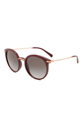 Женские солнцезащитные очки DOLCE & GABBANA бордового цвета по цене 22050 руб., арт. 6158-32858G | Фото 1 Женские солнцезащитные очки DOLCE & GABBANA бордового цвета, арт. 6158-32858G | Фото 1