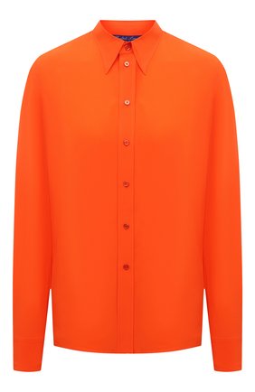 Женская шелковая рубашка RALPH LAUREN оранжевого цвета по цене 109000 руб., арт. 290788940 | Фото 1 Женская шелковая рубашка RALPH LAUREN оранжевого цвета, арт. 290788940 | Фото 1