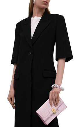 Женский клатч 1945 mini BALMAIN розового цвета по цене 95100 руб., арт. WN1KD649/TJGH | Фото 2 Женский клатч 1945 mini BALMAIN розового цвета, арт. WN1KD649/TJGH | Фото 2