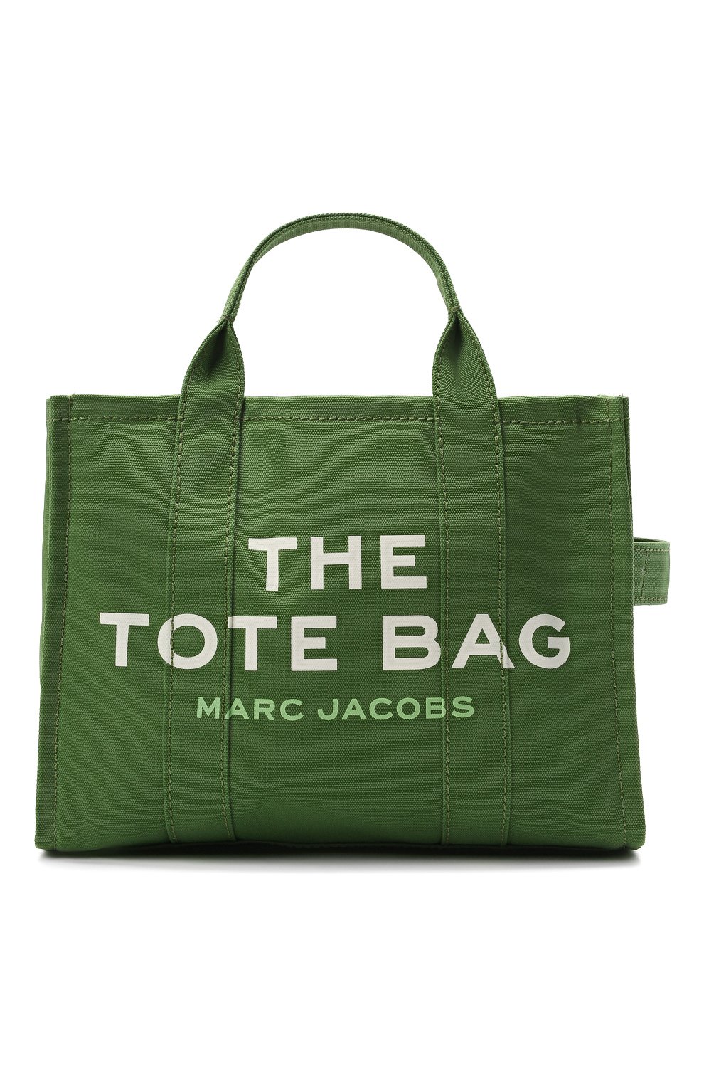 Женский сумка-тоут the traveller small MARC JACOBS (THE) зеленого цвета, арт. M0016161 | Фото 1 (Сумки-технические: Сумки-шопперы; Ремень/цепочка: На ремешке; Материал: Текстиль; Размер: small)