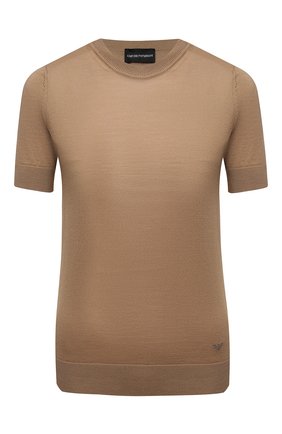 Женский шерстяной пуловер EMPORIO ARMANI бежевого цвета по цене 16150 руб., арт. 8N2MZS/2M9DZ | Фото 1 Женский шерстяной пуловер EMPORIO ARMANI бежевого цвета, арт. 8N2MZS/2M9DZ | Фото 1