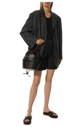 Женские кожаные шлепанцы GIANVITO ROSSI черного цвета по цене 51450 руб., арт. G18390.05G0M.NAPNER0 | Фото 2 Женские кожаные шлепанцы GIANVITO ROSSI черного цвета, арт. G18390.05G0M.NAPNER0 | Фото 2