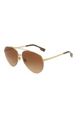 Женские солнцезащитные очки BURBERRY коричневого цвета, арт. 3113-110913 | Фото 1 (Тип очков: С/з; Очки форма: Авиаторы)
