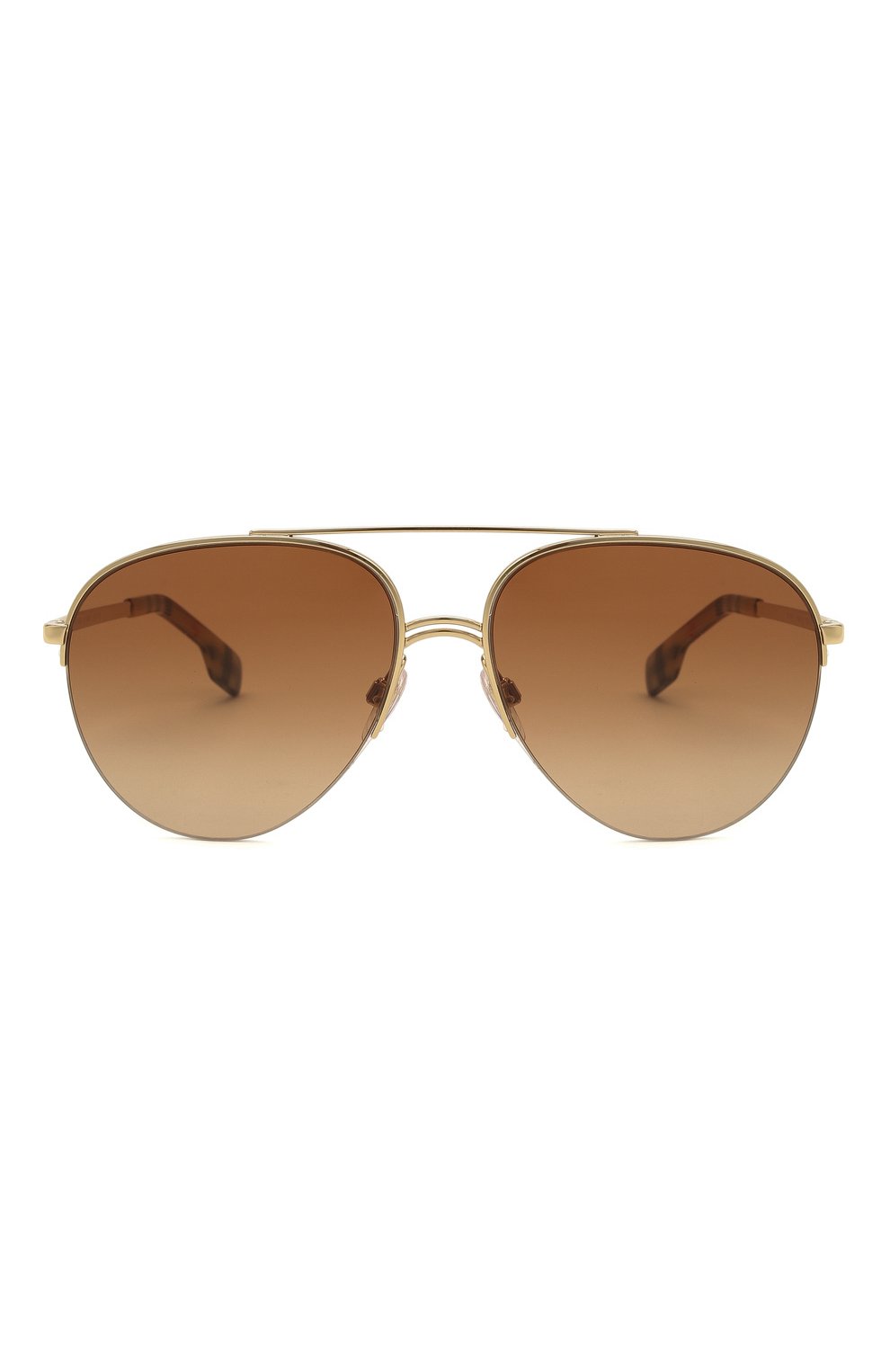 Женские солнцезащитные очки BURBERRY коричневого цвета, арт. 3113-110913 | Фото 3 (Тип очков: С/з; Очки форма: Авиаторы)