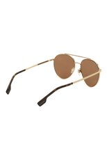 Женские солнцезащитные очки BURBERRY золотого цвета, арт. 3115-11092T | Фото 4 (Тип очков: С/з; Очки форма: Авиаторы)