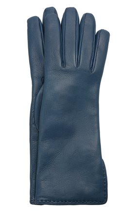 Женские кожаные перчатки LORO PIANA синего цвета по цене 63500 руб., арт. FAL2778 | Фото 1 Женские кожаные перчатки LORO PIANA синего цвета, арт. FAL2778 | Фото 1