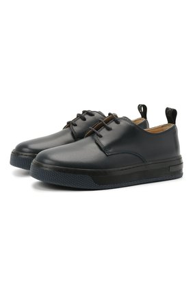 Детские кожаные дерби EMPORIO ARMANI темно-синего цвета по цене 22500 руб., арт. XYC006/X0I50/35-40 | Фото 1 Детские кожаные дерби EMPORIO ARMANI темно-синего цвета, арт. XYC006/X0I50/35-40 | Фото 1