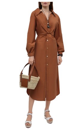 Женские кожаные босоножки almerio 60 CHRISTIAN LOUBOUTIN белого цвета по цене 64900 руб., арт. 3210229/ALMERI0 60 | Фото 2 Женские кожаные босоножки almerio 60 CHRISTIAN LOUBOUTIN белого цвета, арт. 3210229/ALMERI0 60 | Фото 2 (Материал внутренний: Натуральная кожа; Каблук высота: Низкий; Подошва: Платформа; Каблук тип: Танкетка; Материал внешний: Кожа)