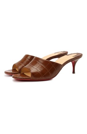 Женские кожаные мюли east 55 CHRISTIAN LOUBOUTIN коричневого цвета по цене 57150 руб., арт. 3210004/EAST MULE 55 | Фото 1 Женские кожаные мюли east 55 CHRISTIAN LOUBOUTIN коричневого цвета, арт. 3210004/EAST MULE 55 | Фото 1