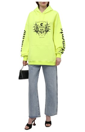 Женский хлопковое худи VETEMENTS светло-зеленого цвета по цене 84250 руб., арт. UA52TR900Y 1606/W | Фото 2 Женский хлопковое худи VETEMENTS светло-зеленого цвета, арт. UA52TR900Y 1606/W | Фото 2