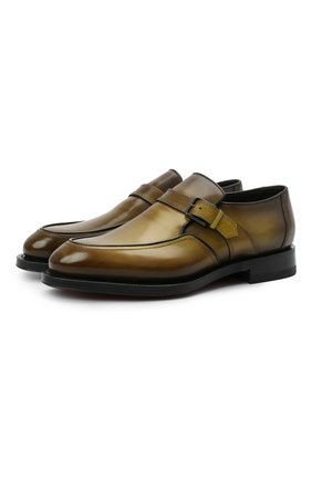 Мужские кожаные монки SANTONI зеленого цвета по цене 99200 руб., арт. MCCG17746MD3HFULV46 | Фото 1 Мужские кожаные монки SANTONI зеленого цвета, арт. MCCG17746MD3HFULV46 | Фото 1 (Материал внутренний: Натуральная кожа; Стили: Классический; Материал внешний: Кожа; Длина стельки: 29,3, 27,4, 30,5, 28, 28,8, 29, 27,6, 25,1, 25,5, 25,9, 26,4, 26,8, 27,2)