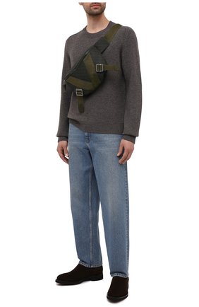 Мужские замшевые челси SANTONI темно-коричневого цвета по цене 66400 руб., арт. MCLG17759JM1ASVUT50 | Фото 2 Мужские замшевые челси SANTONI темно-коричневого цвета, арт. MCLG17759JM1ASVUT50 | Фото 2