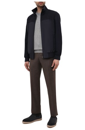 Мужские замшевые челси SANTONI серого цвета по цене 58150 руб., арт. MGDG17690TAAATUMG80 | Фото 2 Мужские замшевые челси SANTONI серого цвета, арт. MGDG17690TAAATUMG80 | Фото 2
