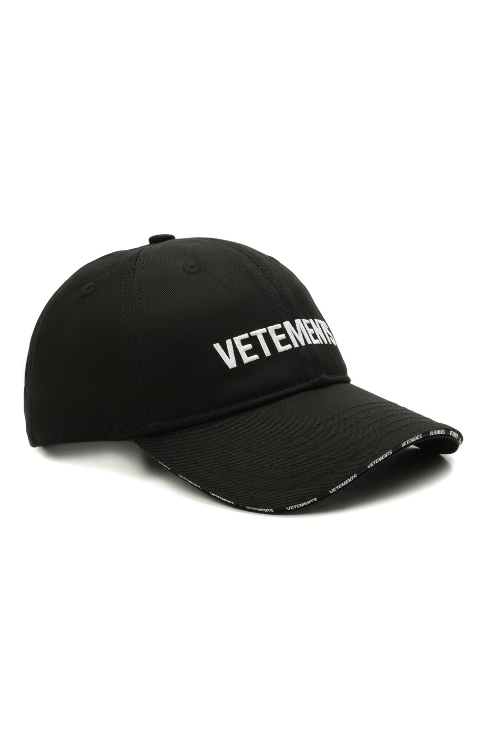 Мужской хлопковая бейсболка VETEMENTS черного цвета, арт. UA52CA200B 1052/M | Фото 1