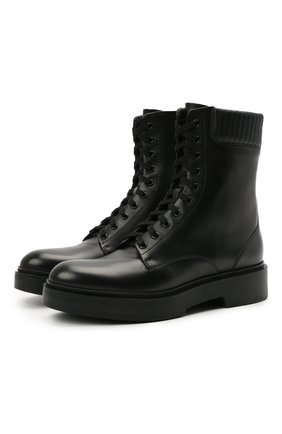Женские кожаные ботинки SANTONI черного цвета по цене 59950 руб., арт. WTHW59569SM0NU0RN01 | Фото 1 Женские кожаные ботинки SANTONI черного цвета, арт. WTHW59569SM0NU0RN01 | Фото 1