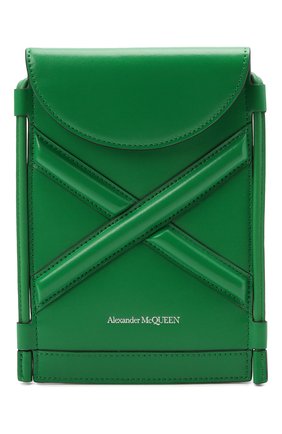 Женская сумка curve bucket micro ALEXANDER MCQUEEN зеленого цвета по цене 43450 руб., арт. 666362/1YB49 | Фото 1 Женская сумка curve bucket micro ALEXANDER MCQUEEN зеленого цвета, арт. 666362/1YB49 | Фото 1