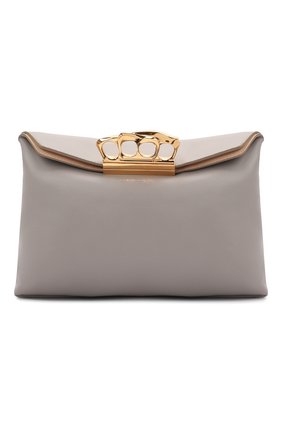 Женский клатч knuckle ALEXANDER MCQUEEN серого цвета по цене 156000 руб., арт. 631865/CSRRT | Фото 1 Женский клатч knuckle ALEXANDER MCQUEEN серого цвета, арт. 631865/CSRRT | Фото 1 (Материал: Натуральная кожа; Женское Кросс-КТ: Клатч-клатчи; Размер: medium)