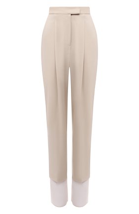 Женские брюки LOW CLASSIC бежевого цвета по цене 34550 руб., арт. L0W21SS_TR03NU | Фото 1 Женские брюки LOW CLASSIC бежевого цвета, арт. L0W21SS_TR03NU | Фото 1 (Материал внешний: Шерсть, Синтетический материал; Длина (брюки, джинсы): Удлиненные; Силуэт Ж (брюки и джинсы): Прямые; Женское Кросс-КТ: Брюки-одежда; Материал подклада: Синтетический материал; Стили: Кэжуэл)