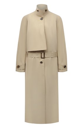 Женский хлопковый тренч LOW CLASSIC бежевого цвета по цене 49300 руб., арт. L0W21SS_CT01BE | Фото 1 Женский хлопковый тренч LOW CLASSIC бежевого цвета, арт. L0W21SS_CT01BE | Фото 1 (Рукава: Длинные; Материал внешний: Хлопок; Стили: Кэжуэл; Длина (верхняя одежда): Длинные)