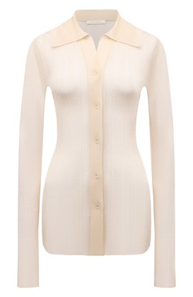 Женский кардиган LOW CLASSIC бежевого цвета по цене 21500 руб., арт. L0W21SS_KN01BE | Фото 1 Женский кардиган LOW CLASSIC бежевого цвета, арт. L0W21SS_KN01BE | Фото 1