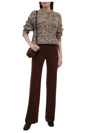 Женские кашемировые брюки LORO PIANA коричневого цвета по цене 224500 руб., арт. FAL7040 | Фото 2 Женские кашемировые брюки LORO PIANA коричневого цвета, арт. FAL7040 | Фото 2 (Длина (брюки, джинсы): Удлиненные; Материал внешний: Шерсть, Кашемир; Силуэт Ж (брюки и джинсы): Расклешенные; Стили: Кэжуэл; Женское Кросс-КТ: Брюки-одежда)