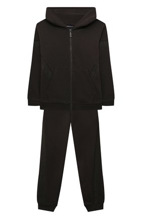 Детского комплект из толстовки и брюк EMPORIO ARMANI хаки цвета по цене 27300 руб., арт. 6K4VJ1/3J4DZ | Фото 1 Детского комплект из толстовки и брюк EMPORIO ARMANI хаки цвета, арт. 6K4VJ1/3J4DZ | Фото 1 (Материал внешний: Хлопок; Рукава: Длинные; Мальчики Кросс-КТ: Костюмы-спорт; Ростовка одежда: 10 - 11 лет | 140 - 146см, 13 - 15 лет | 158 см, 16 лет | 164 см, 4 года | 104 см, 5 лет | 110 см, 6 лет | 116 см, 7 лет | 122 см, 8 лет | 128 см)