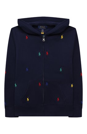Детский хлопковая толстовка POLO RALPH LAUREN темно-синего цвета по цене 8935 руб., арт. 323846209 | Фото 1 Детский хлопковая толстовка POLO RALPH LAUREN темно-синего цвета, арт. 323846209 | Фото 1