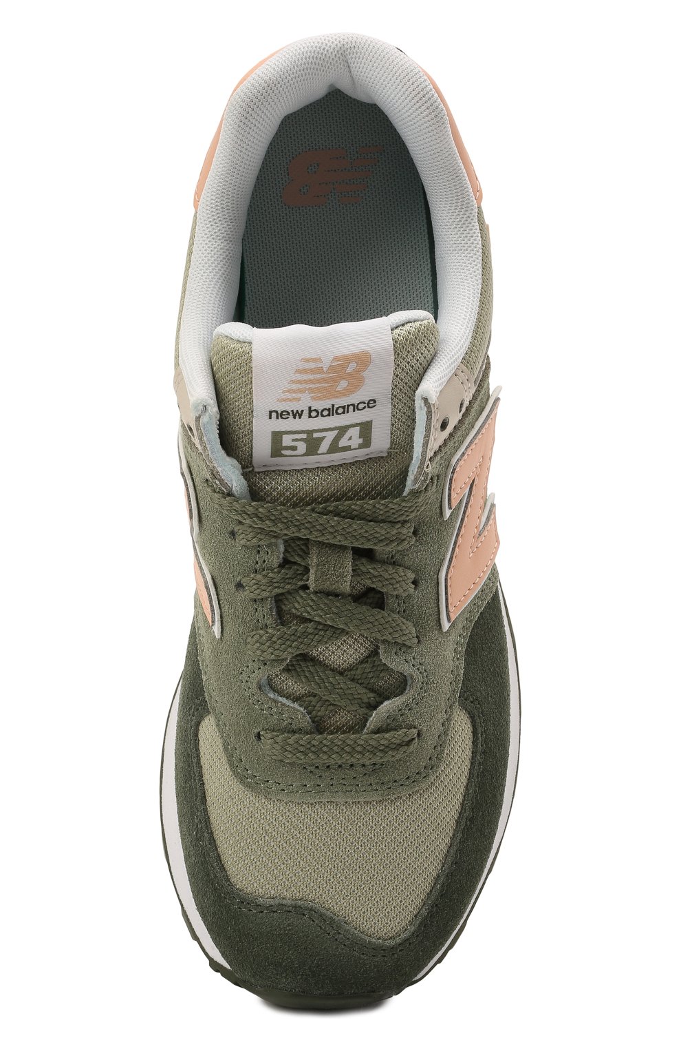 Женские зеленые комбинированные кроссовки 574 classic NEW BALANCE купить в  интернет-магазине ЦУМ, арт. WL574SZ2/B