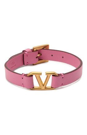 Женский кожаный браслет vlogo VALENTINO розового цвета по цене 14500 руб., арт. WW2J0C44/ZXL | Фото 1 Женский кожаный браслет vlogo VALENTINO розового цвета, арт. WW2J0C44/ZXL | Фото 1