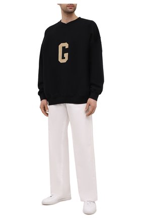 Мужской хлопковый свитшот FEAR OF GOD черного цвета по цене 54100 руб., арт. FG50-054FLC | Фото 2 Мужской хлопковый свитшот FEAR OF GOD черного цвета, арт. FG50-054FLC | Фото 2