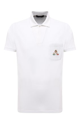 Мужское хлопковое поло LORO PIANA белого цвета по цене 41400 руб., арт. FAL6786 | Фото 1 Мужское хлопковое поло LORO PIANA белого цвета, арт. FAL6786 | Фото 1