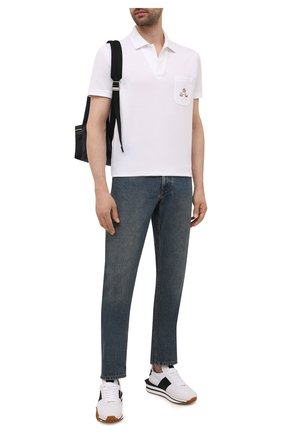 Мужское хлопковое поло LORO PIANA белого цвета по цене 41400 руб., арт. FAL6786 | Фото 2 Мужское хлопковое поло LORO PIANA белого цвета, арт. FAL6786 | Фото 2