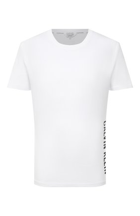 Мужская хлопковая футболка CALVIN KLEIN белого цвета по цене 5460 руб., арт. KM0KM00604 | Фото 1 Мужская хлопковая футболка CALVIN KLEIN белого цвета, арт. KM0KM00604 | Фото 1
