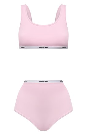 Женский раздельный купальник BURBERRY розового цвета по цене 35700 руб., арт. 8039560 | Фото 1 Женский раздельный купальник BURBERRY розового цвета, арт. 8039560 | Фото 1 (Материал внешний: Синтетический материал; Женское Кросс-КТ: Раздельные купальники)