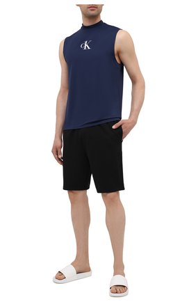 Мужская майка CALVIN KLEIN темно-синего цвета по цене 5460 руб., арт. KM0KM00612 | Фото 2 Мужская майка CALVIN KLEIN темно-синего цвета, арт. KM0KM00612 | Фото 2
