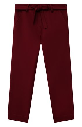 Детские брюки ALETTA бордового цвета по цене 10350 руб., арт. A210923-16N/4A-8A | Фото 1 Детские брюки ALETTA бордового цвета, арт. A210923-16N/4A-8A | Фото 1 (Материал внешний: Синтетический материал, Вискоза; Девочки Кросс-КТ: Брюки-одежда; Материал подклада: Вискоза; Ростовка одежда: 6 лет | 116 см, 7 лет | 122 см, 8 лет | 128 см)