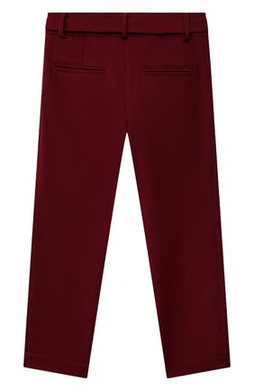 Детские брюки ALETTA бордового цвета по цене 10350 руб., арт. A210923-16N/4A-8A | Фото 2 Детские брюки ALETTA бордового цвета, арт. A210923-16N/4A-8A | Фото 2 (Материал внешний: Синтетический материал, Вискоза; Девочки Кросс-КТ: Брюки-одежда; Материал подклада: Вискоза; Ростовка одежда: 6 лет | 116 см, 7 лет | 122 см, 8 лет | 128 см)