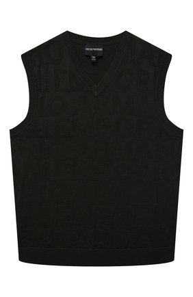 Детский жилет EMPORIO ARMANI хаки цвета по цене 9640 руб., арт. 6K4M51/4M1CZ | Фото 1 Детский жилет EMPORIO ARMANI хаки цвета, арт. 6K4M51/4M1CZ | Фото 1 (Материал внешний: Шерсть, Синтетический материал; Рукава: Короткие; Мальчики Кросс-КТ: Жилет-одежда; Мальчики-школьная форма: Жилеты; Ростовка одежда: 10 - 11 лет | 140 - 146см, 13 - 15 лет | 158 см, 16 лет | 164 см, 4 года | 104 см, 5 лет | 110 см, 6 лет | 116 см, 7 лет | 122 см, 8 лет | 128 см)