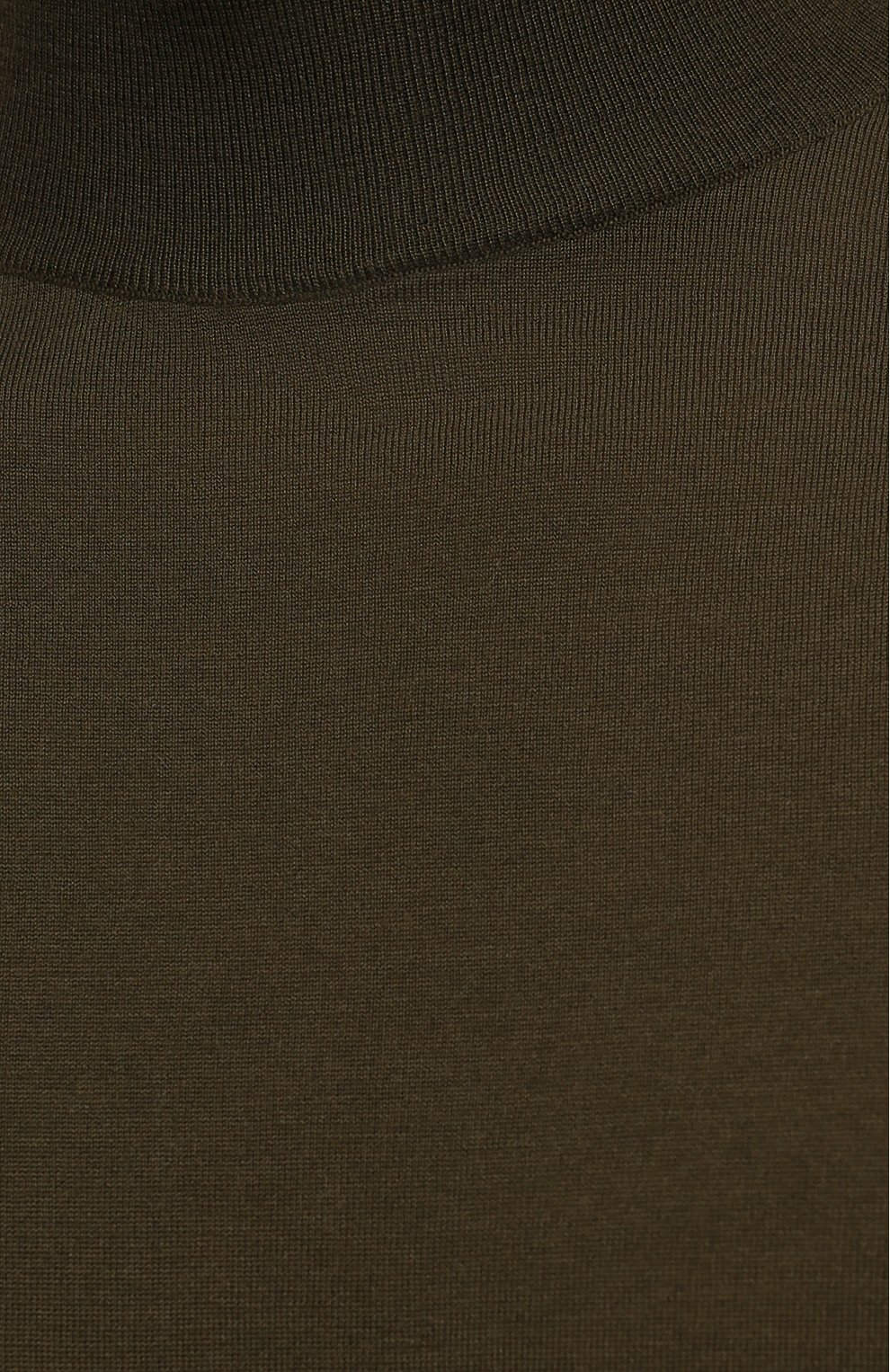 Мужской шерстяная водолазка LORO PIANA темно-зеленого цвета, арт. FAI8084 | Фото 5 (Материал внешний: Шерсть; Рукава: Длинные; Принт: Без принта; Длина (для топов): Стандартные; Мужское Кросс-КТ: Водолазка-одежда; Стили: Кэжуэл)