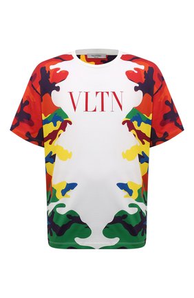 Мужская хлопковая футболка VALENTINO разноцветного цвета по цене 58000 руб., арт. WV3MG08I7NQ | Фото 1 Мужская хлопковая футболка VALENTINO разноцветного цвета, арт. WV3MG08I7NQ | Фото 1