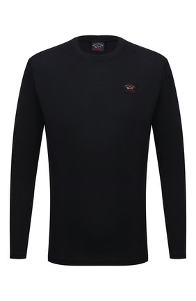 Мужская хлопковый лонгслив PAUL&SHARK черного цвета по цене 16100 руб., арт. C0P1097/C00 | Фото 1 Мужская хлопковый лонгслив PAUL&SHARK черного цвета, арт. C0P1097/C00 | Фото 1
