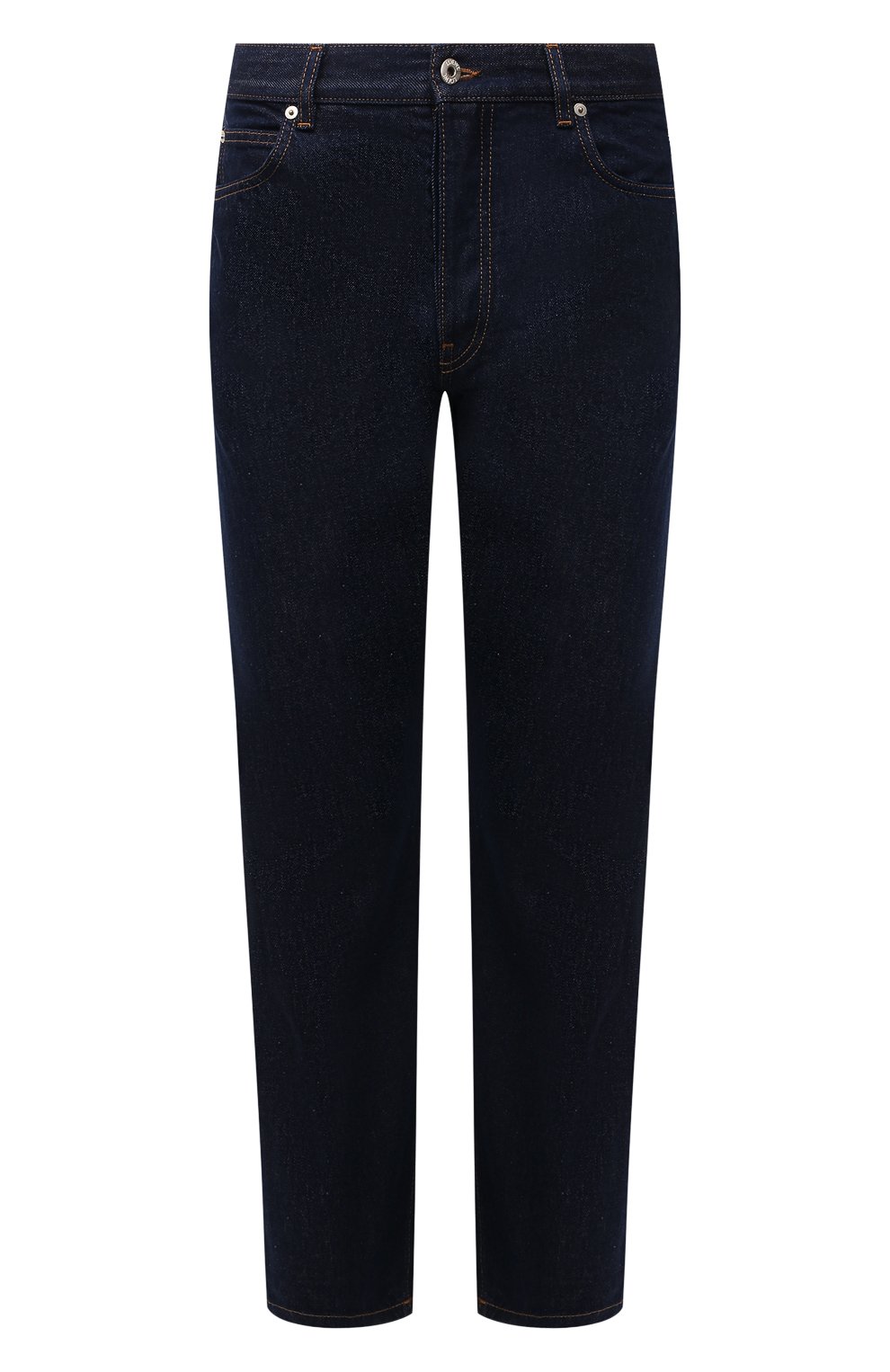 Мужские джинсы LOEWE синего цвета, арт. H526Y11X02 | Фото 1 (Силуэт М (брюки): Широкие; Кросс-КТ: Деним; Длина (брюки, джинсы): Стандартные; Материал внешний: Хлопок; Стили: Минимализм)