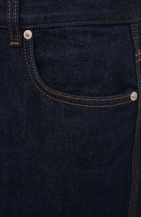 Мужские джинсы LOEWE синего цвета, арт. H526Y11X02 | Фото 5 (Силуэт М (брюки): Широкие; Кросс-КТ: Деним; Длина (брюки, джинсы): Стандартные; Материал внешний: Хлопок; Стили: Минимализм)