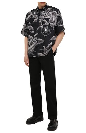 Мужские хлопковые брюки LOEWE черного цвета по цене 58700 руб., арт. H526Y04W22 | Фото 2 Мужские хлопковые брюки LOEWE черного цвета, арт. H526Y04W22 | Фото 2 (Длина (брюки, джинсы): Стандартные; Материал внешний: Хлопок; Случай: Повседневный; Стили: Минимализм)