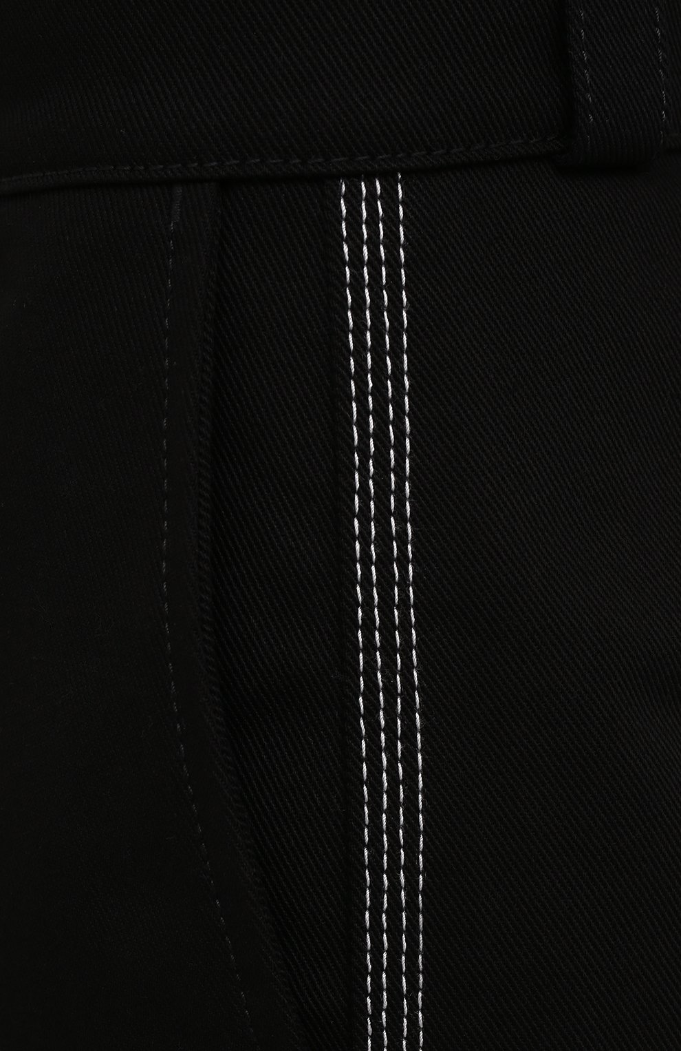 Мужские хлопковые брюки LOEWE черного цвета, арт. H526Y04W22 | Фото 5 (Длина (брюки, джинсы): Стандартные; Случай: Повседневный; Материал внешний: Хлопок; Стили: Минимализм)