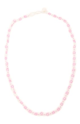 Женское чокер ромашка HIAYNDERFYT розового цвета, арт. 1-3PRM | Фото 1 (Материал: Стекло)
